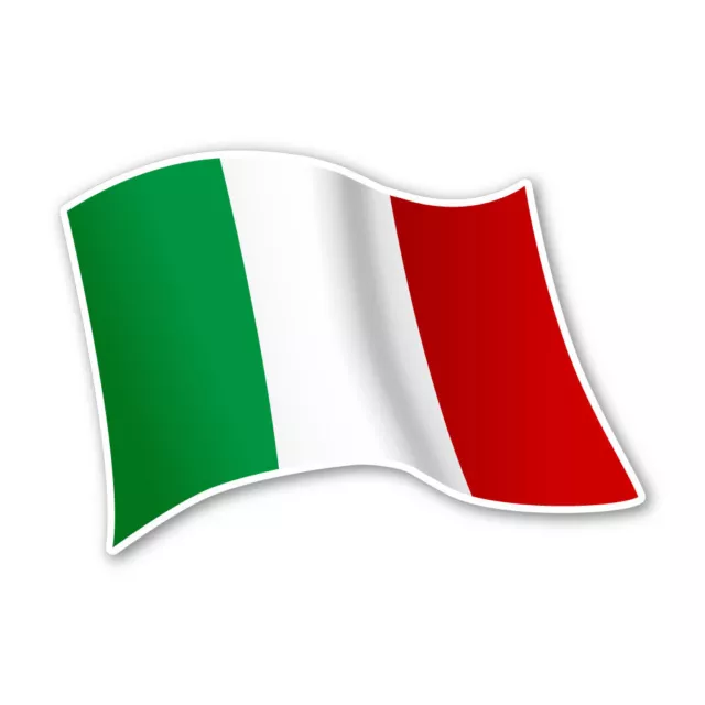 Italien Flagge Italy Autoaufkleber Sticker Fahne Aufkleber DRU 0069