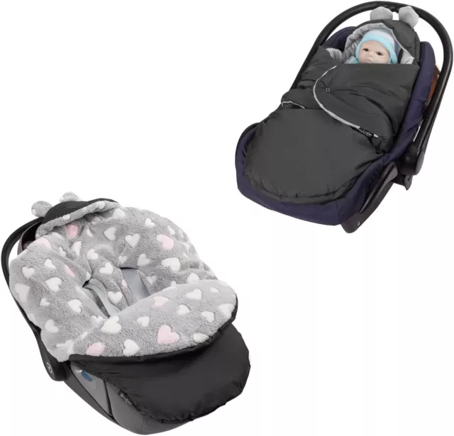 millybo Fußsack Baby Einschlagdecke, Winter geeignet für Kinderwagen Babyschale