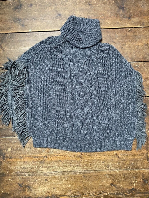 Gonna tartan poncho bambina età 3-4 anni Next Gap TU lavorata a maglia 2