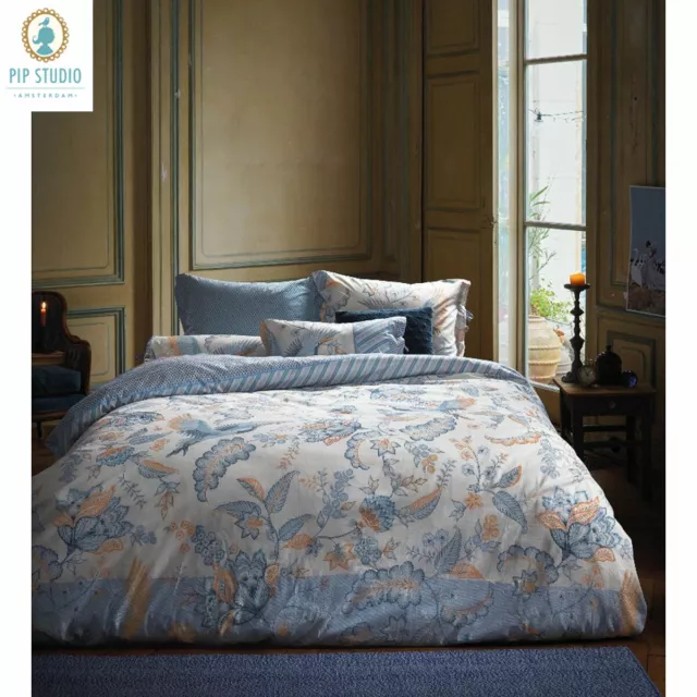 Royal Birds Blue 100% Cotton Quilt Cover Set or Accessories by PIP Studio