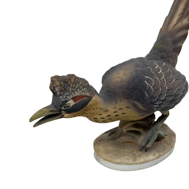 VTG Lefton China Road Runner Ceramic Bird Figurine Hand Painted Figurine KW3209