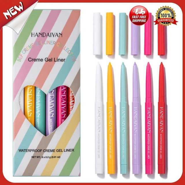 es Handaiyan Colored Eyeliner Waterproof Eyeliner Pencil Long Lasting Matt (A)