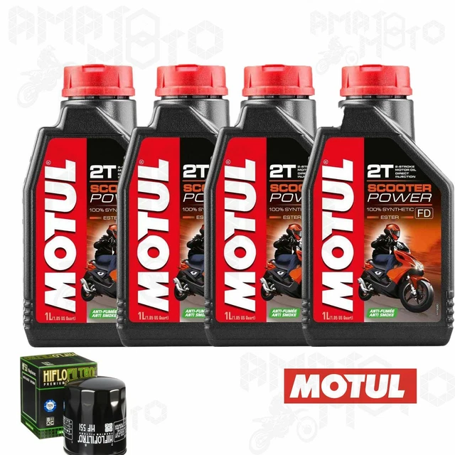 1Lt Olio Miscela Moto Scooter Motul 710 2T 100% Sintetico Estere - Foto 4