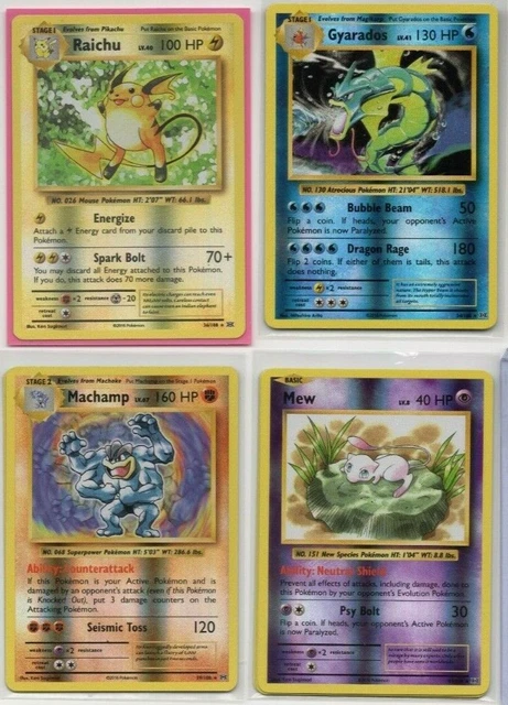 Complete Pokemon XY EVOLUTIONS 12 Card Set - Holo Foil - Mew  Raichu Gyarados