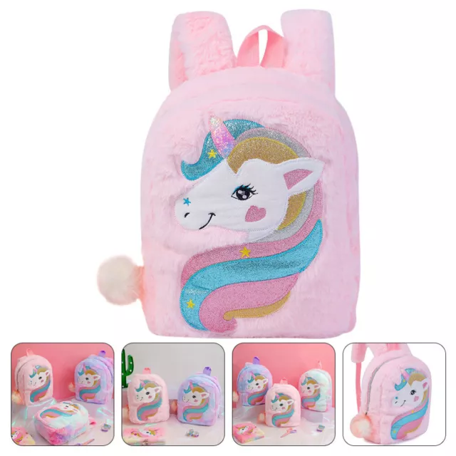 Unicorn Backpack Plush Toddler Gifts for Girls Backpacks Clear School