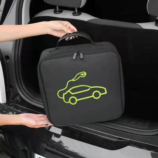 Cavo e caricabatterie borsa portaoggetti per auto materiale ignifugo