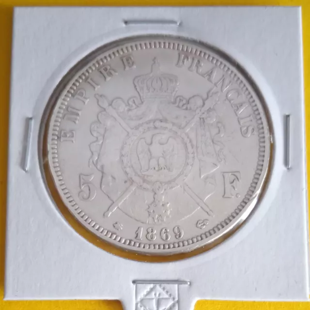 Frankreich 5 Francs 1869 A Napoleon III Silber