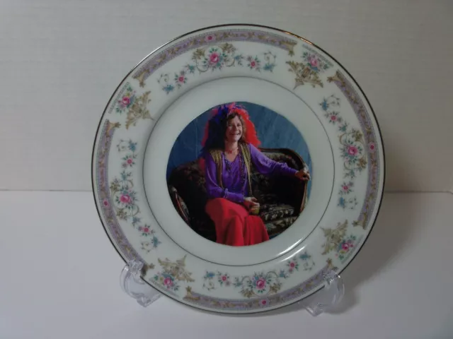 Janis Joplin Small Decorative Plate for Display Home Wall Decor