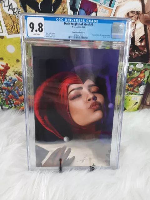 DARK KNIGHTS OF STEEL #1 CARLA COHEN EXCLUSIVE LTD CGC 9.8 NM/M 🔥 Harley Quinn