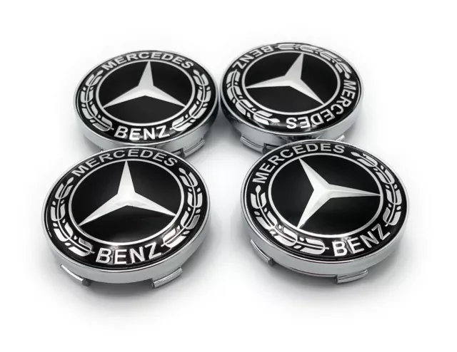 4X 60mm Nabendeckel Nabenkappen Felgendeckel Kappen Für Mercedes Benz MB/A/E DE
