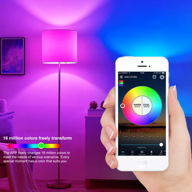 HG 9W Dual-Mode Wifi Bulb Can Be Control Colorful Jumping Music Light