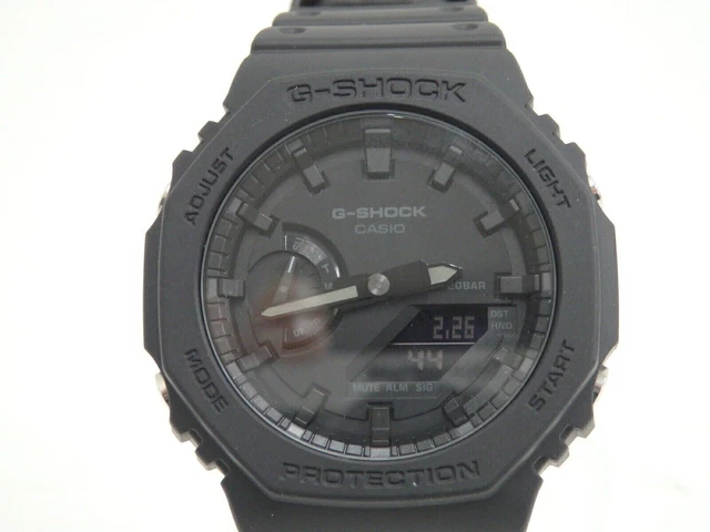 Montre Casio G-Shock GA-2100 Noir - Analogique/Numérique - Boîtier Carbone Résine