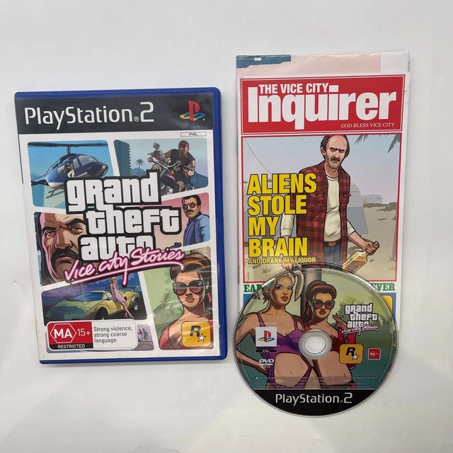 GRAND THEFT AUTO Vice City Stories PS2 Playstation 2 Game + Manual PAL