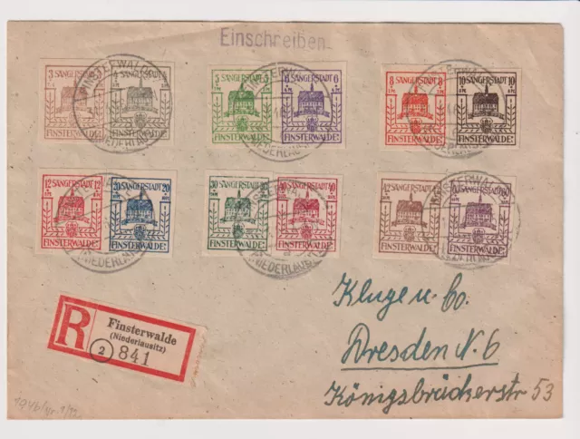 1946 R- Brief Finsterwald nach Dresden