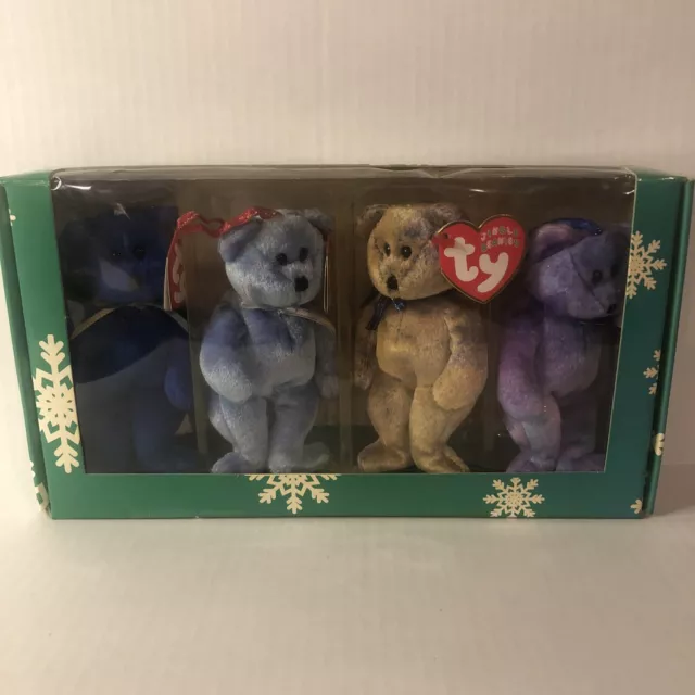 TY Beanie Babies Jingle Beanies Collection Clubby Edition New in box Rare
