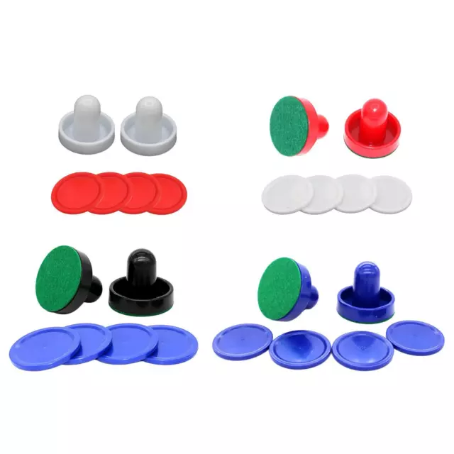 Air Hockey Pushers and Air Hockey Pucks Small Size Felt Goal Handles Paddles