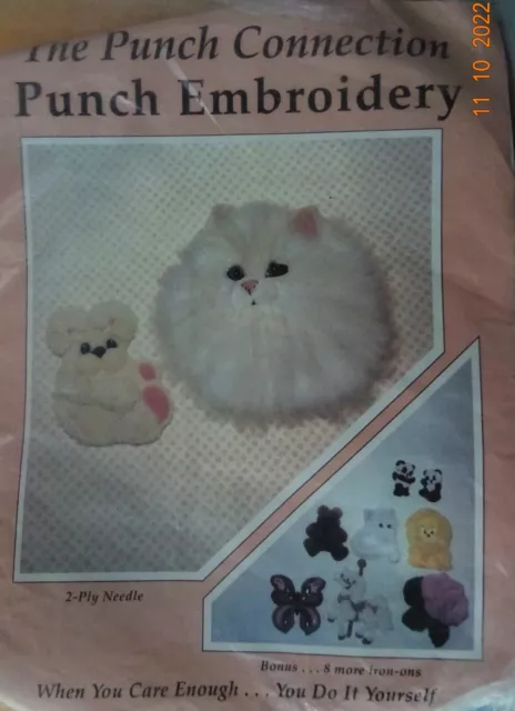 Vintage Punch Connection Punch Embroidery Kit NIP