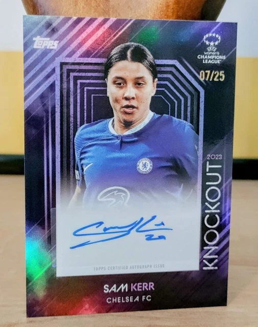 2023 TOPPS KNOCKOUT UEFA Women’s Champions League Sam Kerr Chelsea auto