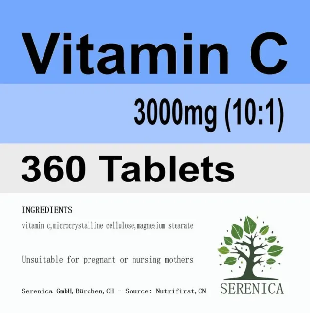 Vitamin C 3000mg x 360 Tablets