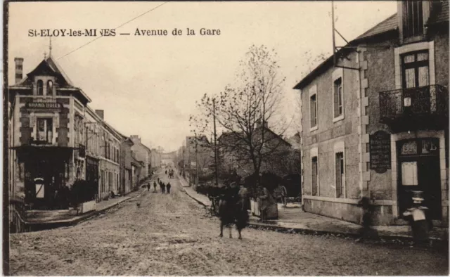CPA SAINT-ELOY-les-MINES Avenue de la Gare (1254846)