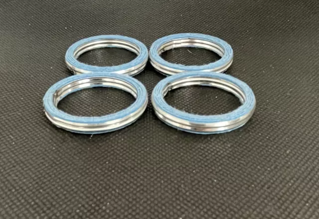 Set Of 4 Fibre Exhaust Manifold Gaskets For Yamaha YZF 600 R6 44mmO.D.