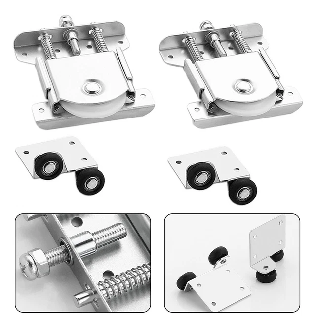 Ruote Per Porte Scorrevoli Armadio - 4 O 8 Coppie Con Guide In Nylon | Scorrimento Liscio E Silenzioso
