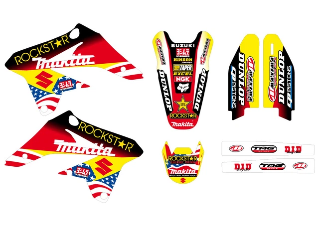 TOTAL - 12 Stickers Autocollants Adhésifs Vinyles Sponsors Auto Moto