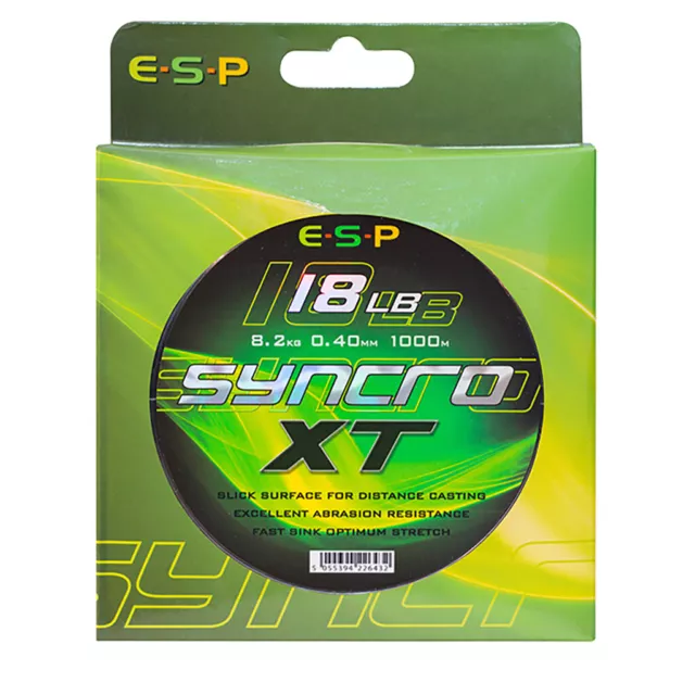 Esp Syncro Xt 18 Lb Monofilament Mainline 1000M