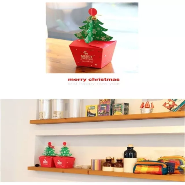 kids Cupcakes Dessert Candy Gift Apple Christmas Tree Xmas Bags Bell Pack Box