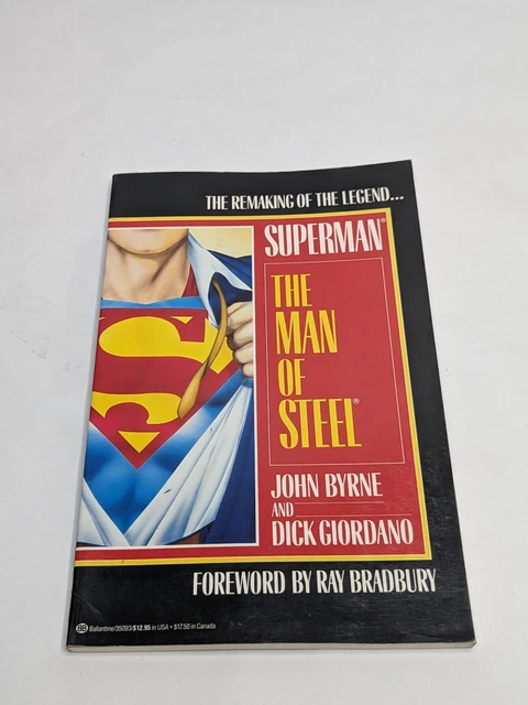 DC Superman: Man of Steel - Vintage 1988 TPB Paperback, 1st Printing, John Byrne