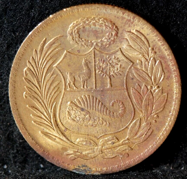 Peru, 1960 Sol, Km222, Uncirculated, toning, NR,   5-28
