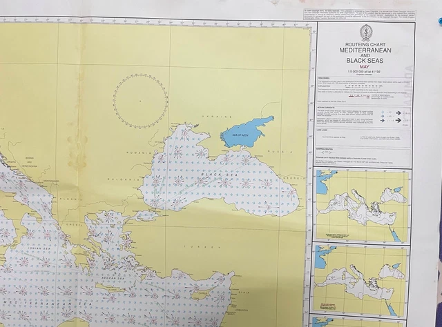 Mediterranean Routing Chart ADMIRALTY 5146(5) ROUTEING Chart MEDITERRANEAN AND BLACK SEAS MARINE ...