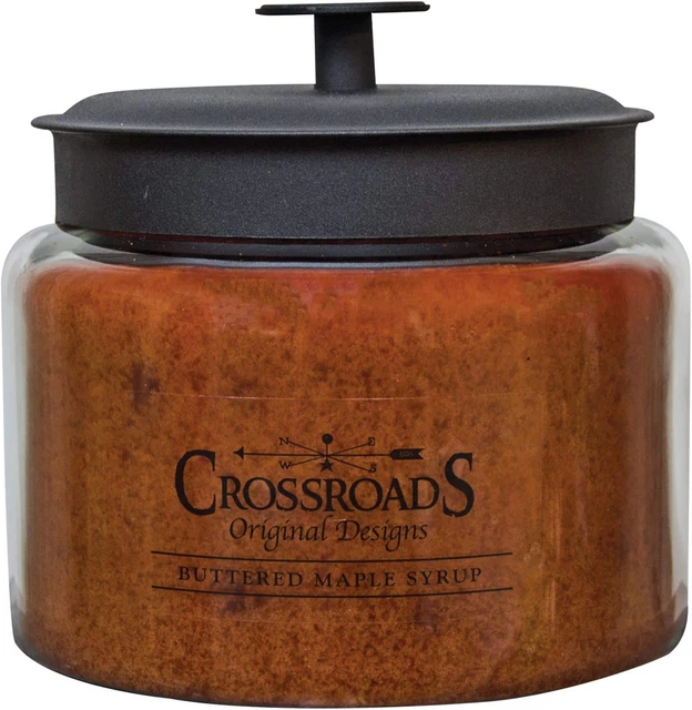 Crossroads Buttered Maple Syrup® Scented 4-Wick Candle, 64 Ounce