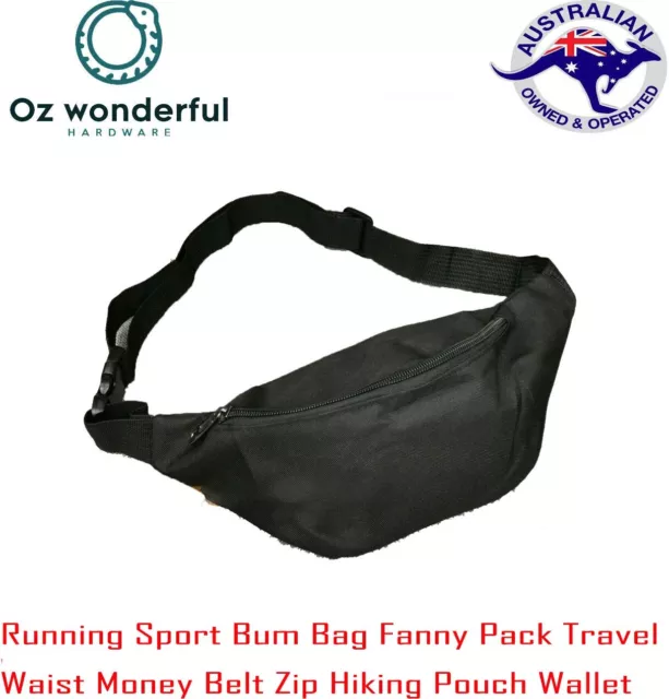 Running Sport Bum Bag Fanny Pack Travel Waist Money Belt Zip Hiking Pouch Wallet