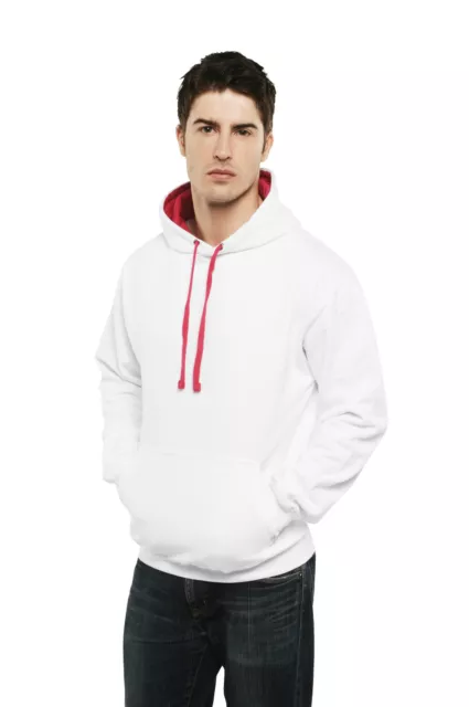 Ford Racing RS Kontrast Kapuzenverdeck. Schwerer Kapuzenpullover mit gesticktem Logo. 4