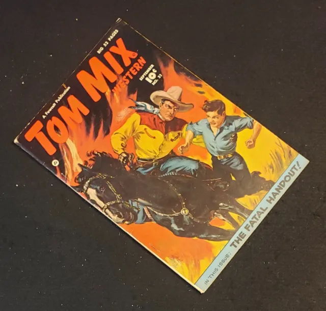 Tom Mix Western #21 - '50 Fawcett Golden Age Comic Book - Al Liederman Art (276)
