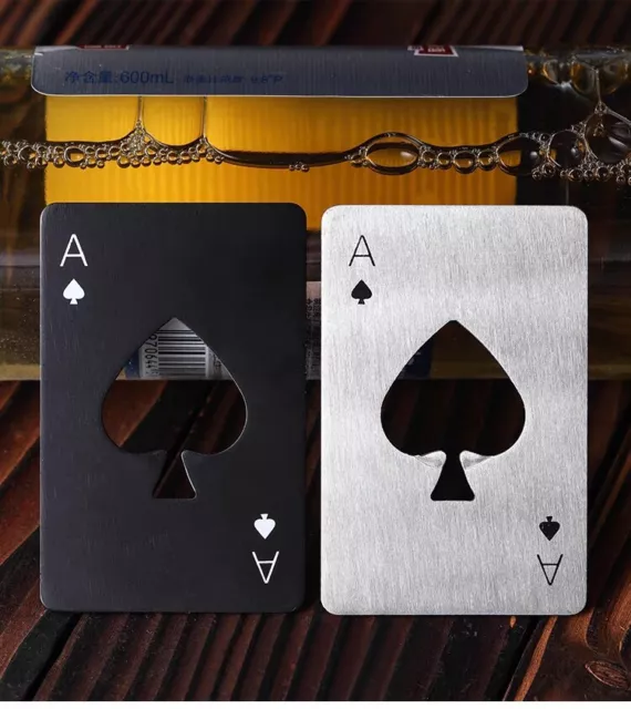 Poker Spade A Bottle Opener Creative Bar Pub Card Beer Soda Top Bottle Opener