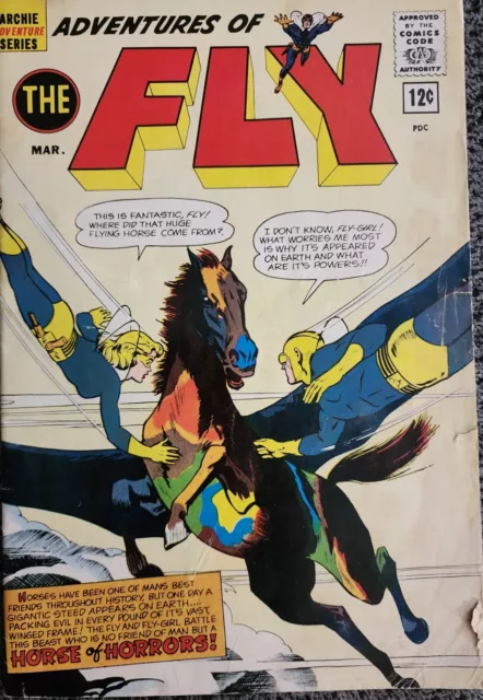 ADVENTURES OF THE FLY Issue #18 1962 Archie Adventure Series Silver Age