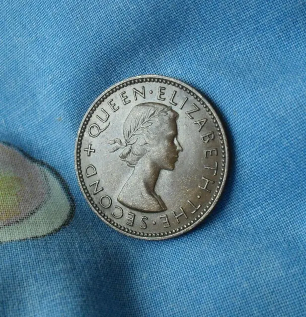 New Zealand 1955 Half Penny- Scarce Date in High Grade ( V11) 2