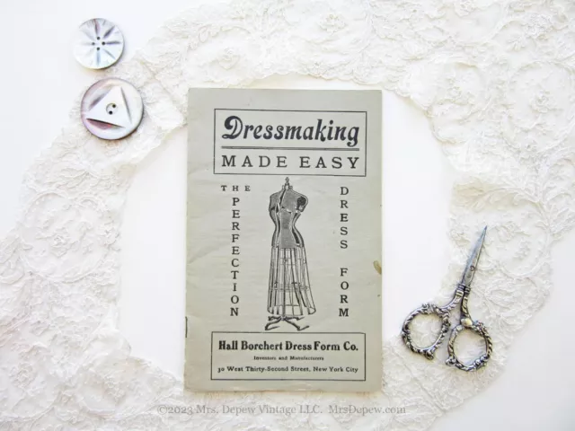 Antique Advertising Booklet Dressmaking Made Easy Perfection Dress Form