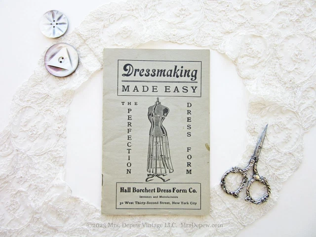 Antique Advertising Booklet Dressmaking Made Easy Perfection Dress Form