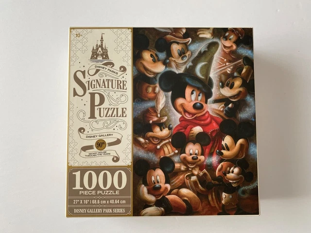 DISNEY PARKS SIGNATURE puzzle mickey mouse through the years 1000 piece ...