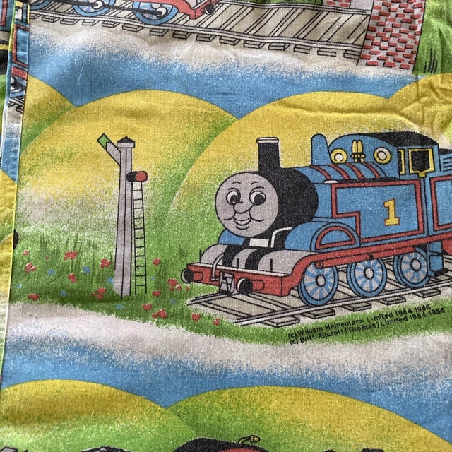 THOMAS THE TANK Engine Train Single Doona Quilt Cover Kids 80s Vintage