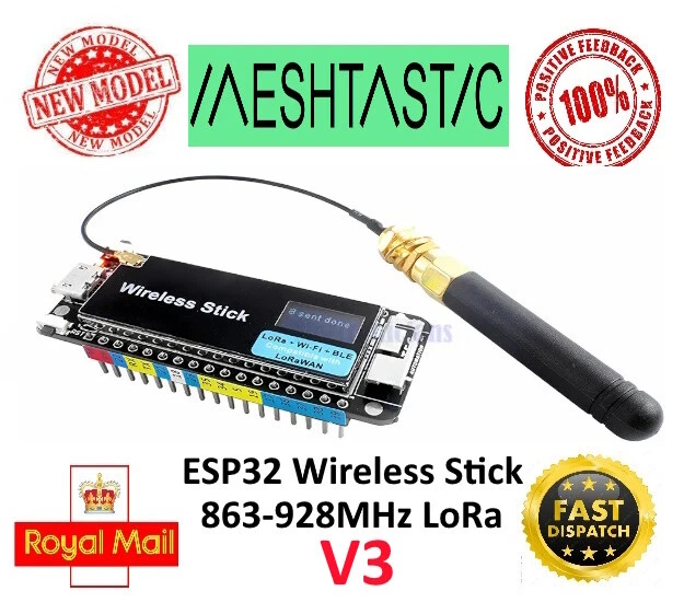 ESP32-S3 WIRELESS STICK V3 863-928MHz MESHTASTIC LoRa WIFI Bluetooth ...