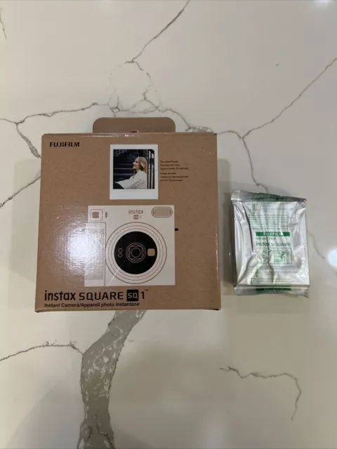 [Brand New] Fujifilm instax SQUARE SQ1 Instant Film Camera Chalk White w/ Film