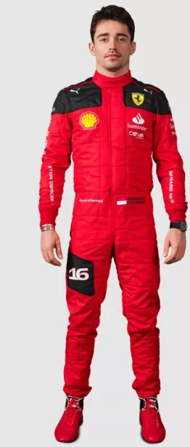 Charles Leclerc 2023 Kart Race Suit CIK/FIA Level 2 Go Kart Racing Suit