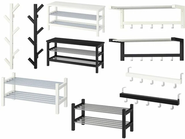 TJUSIG Shoe rack, white, 31 1/8 - IKEA