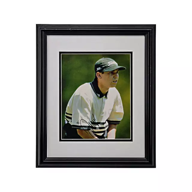 Sergio Garcia Autographed Signed 8x10 Framed Posing Photo (JSA COA)