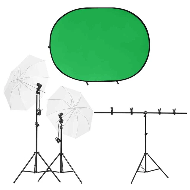 Kit per Studio Fotografico con Set di Luci e Fondale 5199397