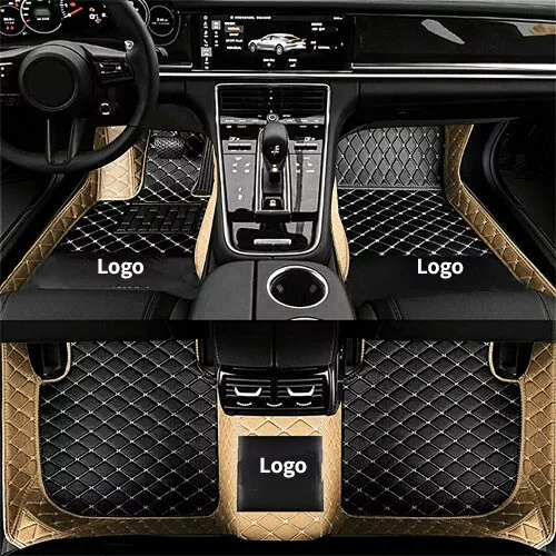 Fit For Hummer H2 H3 Leather Front Rear Luxury Car Floor Mats Waterproof Carpets